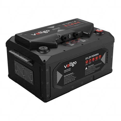 VoltGo 12.8V 400Ah LiFePO4 IP65 rated battery VLRV5120A